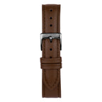 Strap Leather Brown with Gun Metal Buckle 40/42-LE-BR(GM)