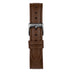 Strap Leather Brown with Gun Metal Buckle 40/42-LE-BR(GM)