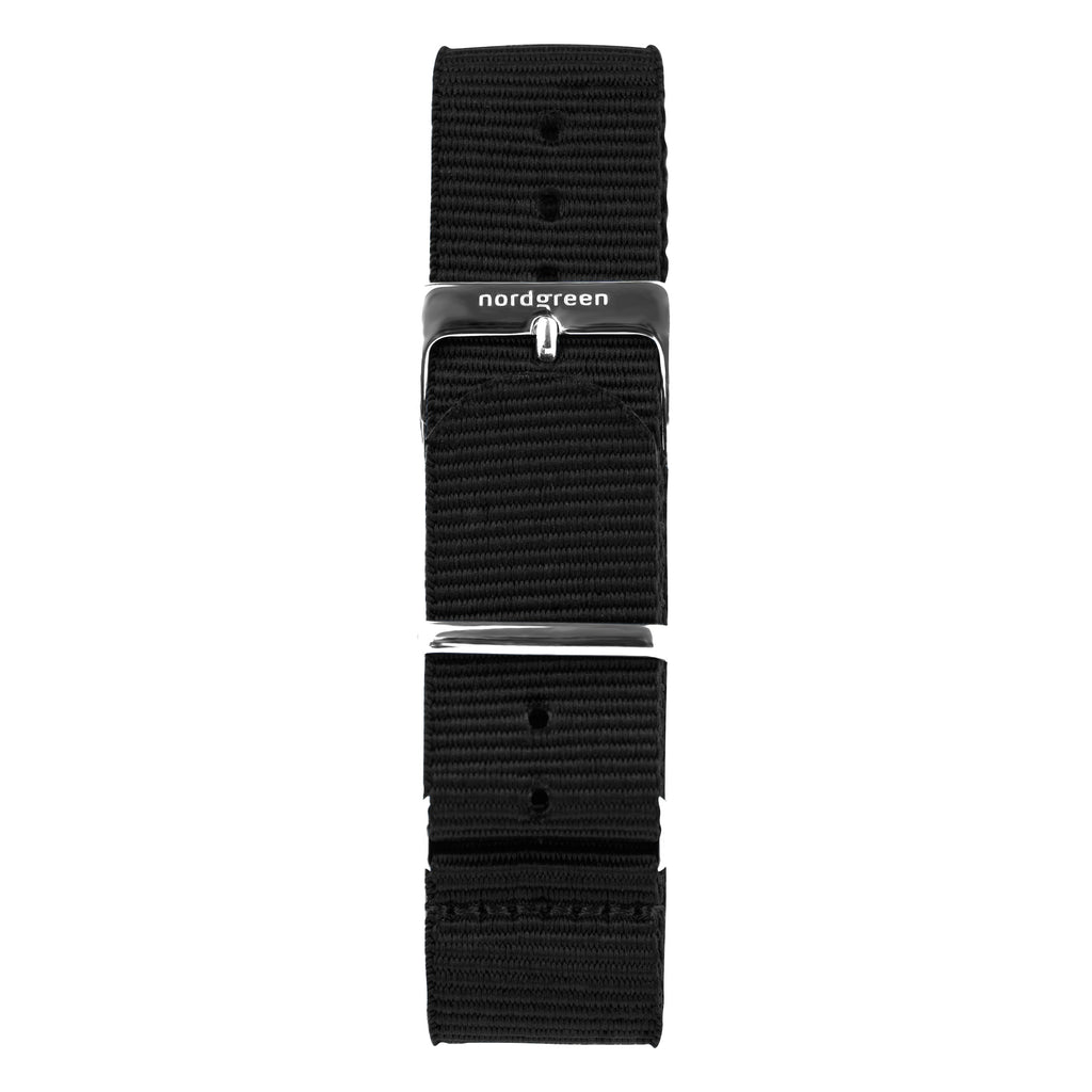 Strap Black Nylon and Silver Buckle