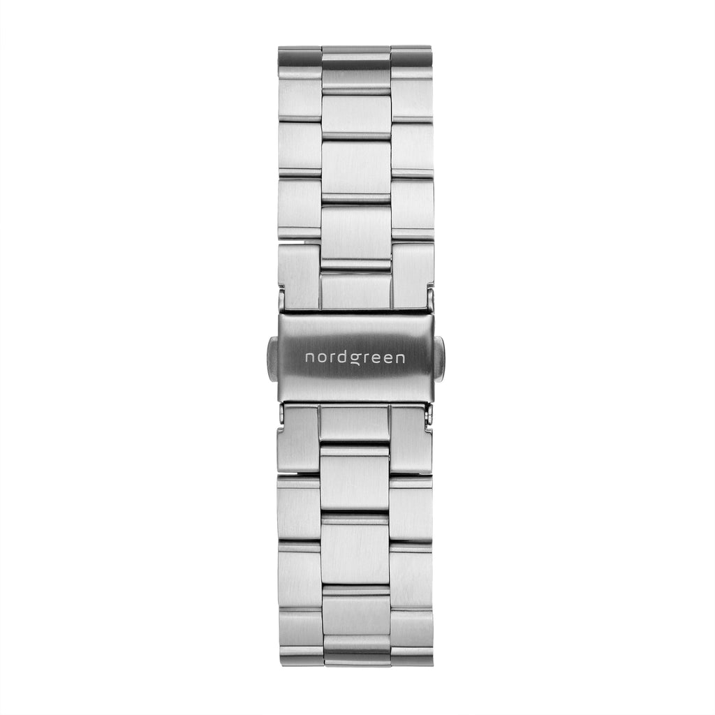 Strap 3 Link Silver and Silver buckle 40/42-3L-SI