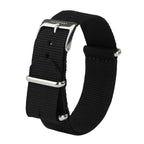 Strap Black Nylon and Silver Buckle