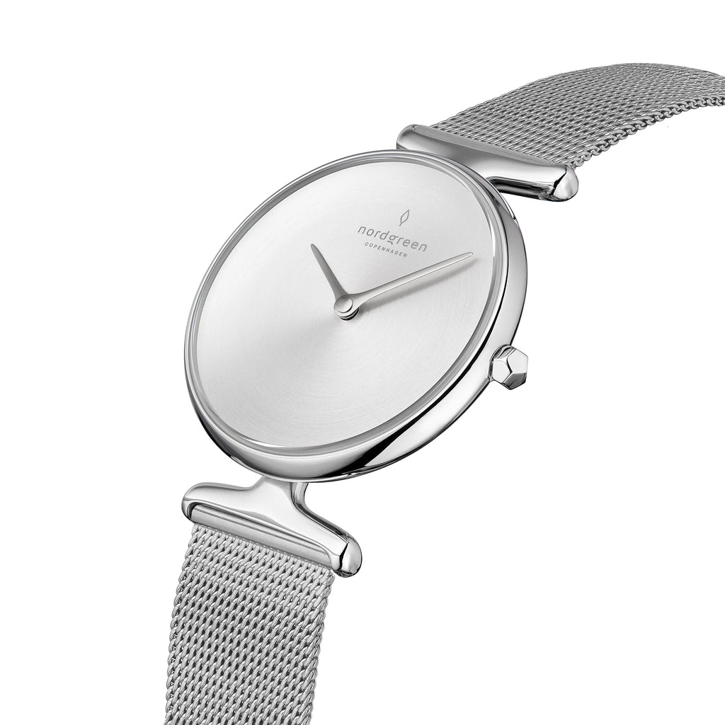 Unika Silver- Brushed Metal Dial 32mm