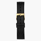 Unika Gold - White Dial 32mm - Black Leather Strap