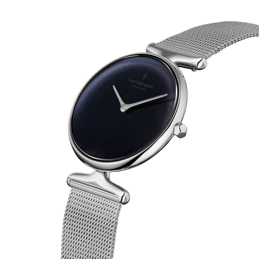 Unika Silver- Rainbow Black Dial 32mm