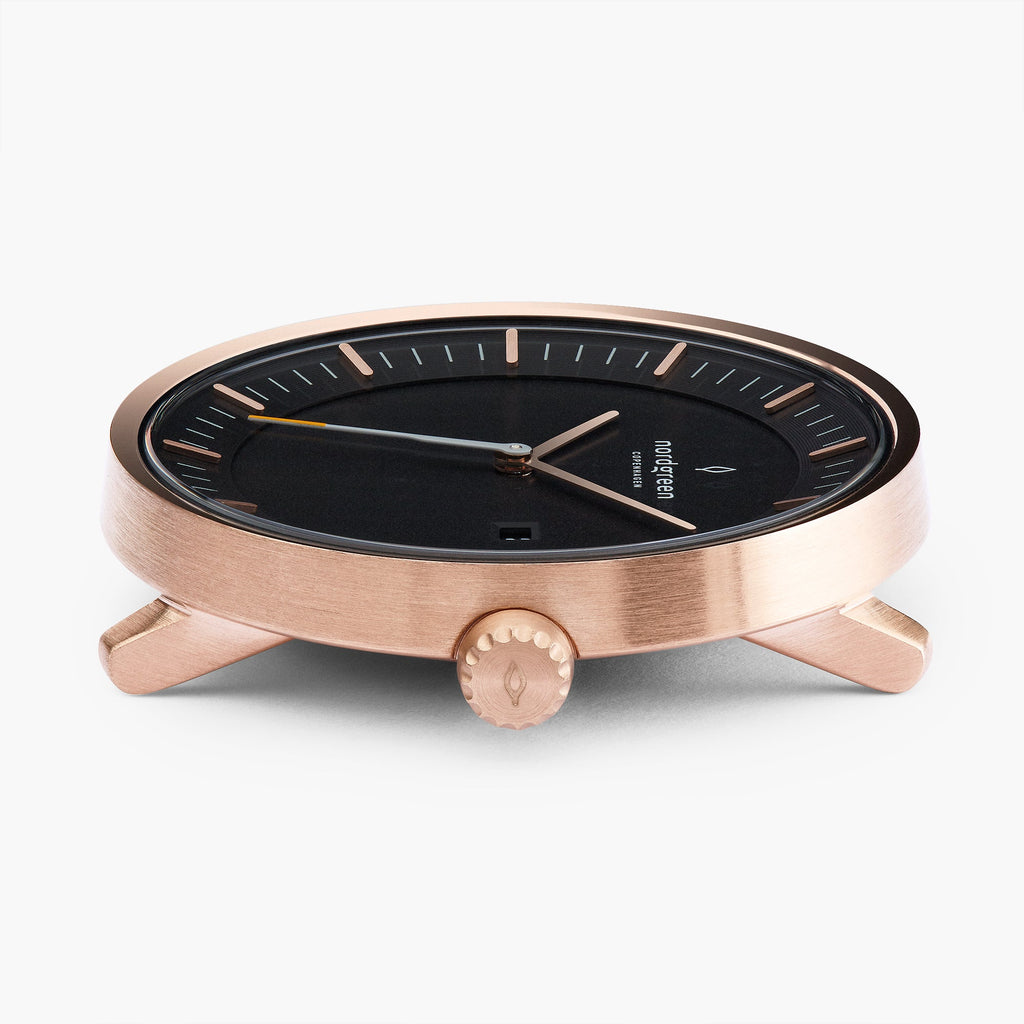 Philosopher Black Dial | Rose Gold | Mesh Watch Strap Christopher 40 MM