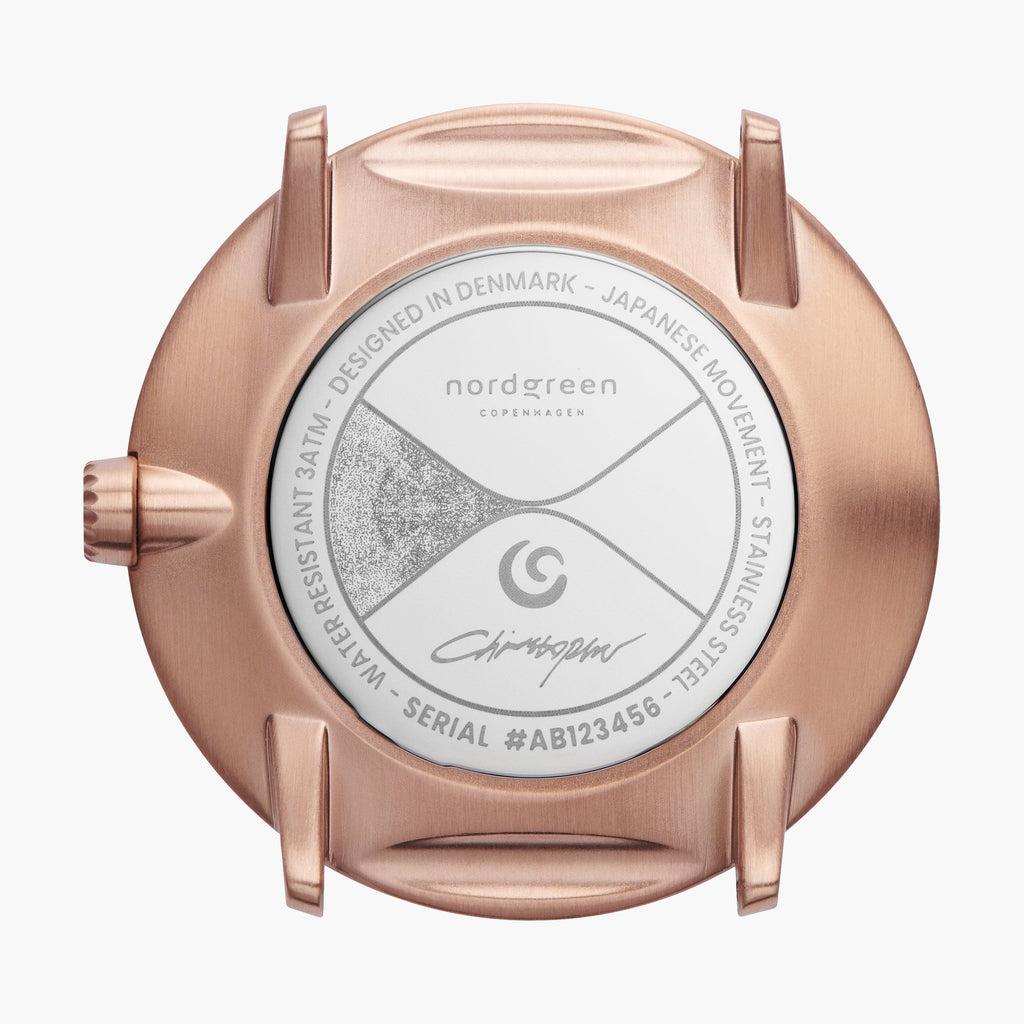 Philosopher Black Dial | Rose Gold | Mesh Watch Strap Christopher 40 MM