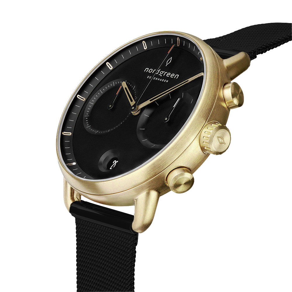 Pioneer Gold- Black Dial 42mm