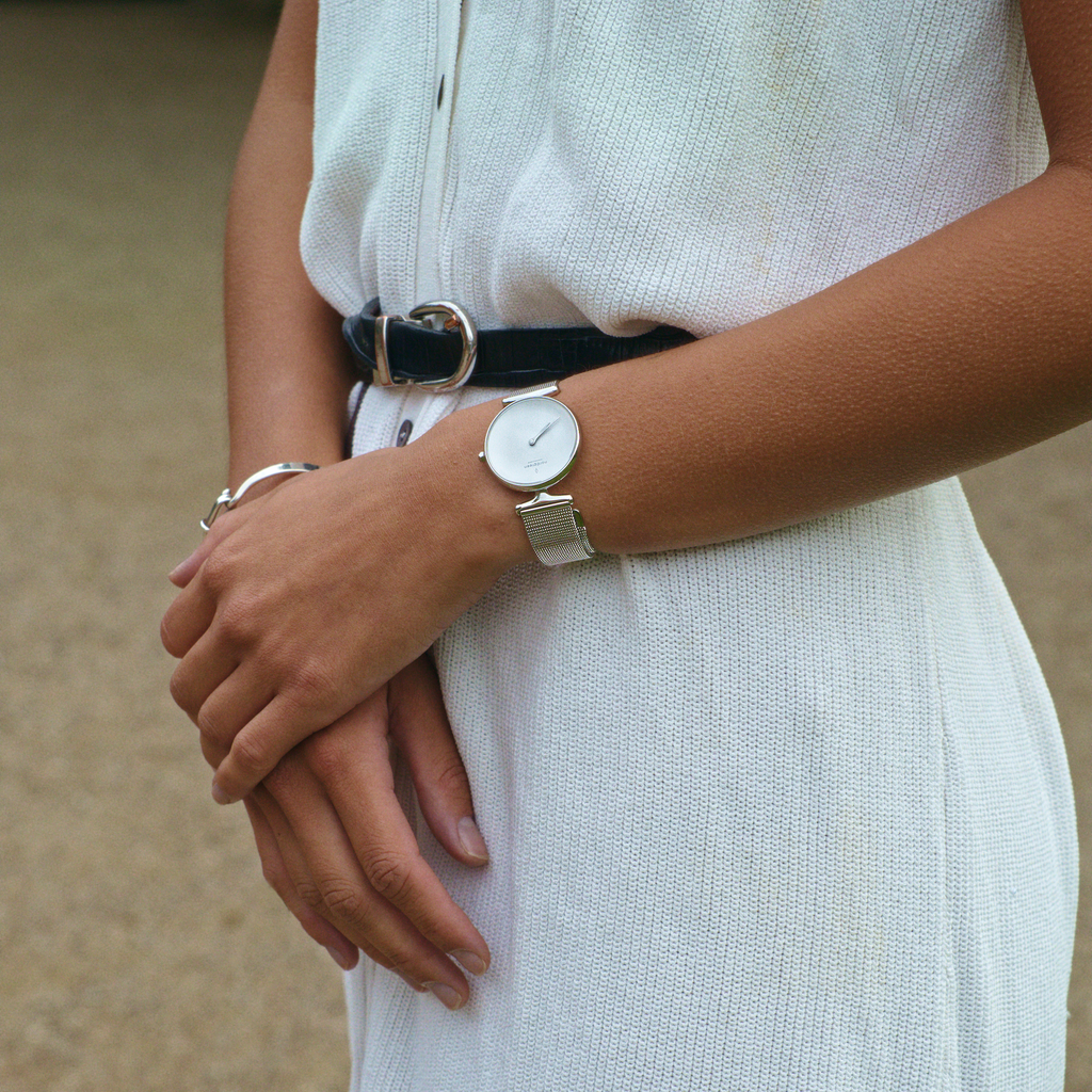 Unika Rose Gold - White Dial 32mm - Vegan Leather Strap