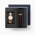 Unika Gift Set - Unika Rose Gold 32mm - Rose Gold Dial with 1 Additional Straps
