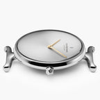 Unika Silver- Brushed Metal Dial 32mm