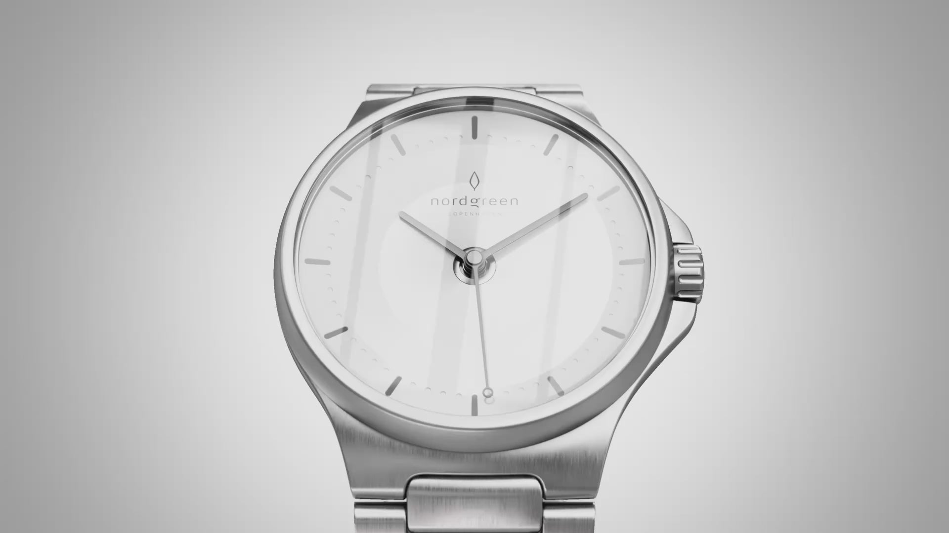 Guardian Silver White Dial Automatic with Silver H-Link Watch Strap