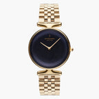 UN28GO5LGORB UN32GO5LGORB &Unika gold watches for women with rainbow black dial and 5-link strap