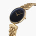 UN28GO5LGORB UN32GO5LGORB &Unika gold watches for women with rainbow black dial and 5-link strap