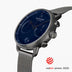 PI42GMMEGUNA &Men's blue dial watches in gunmetal with mesh straps