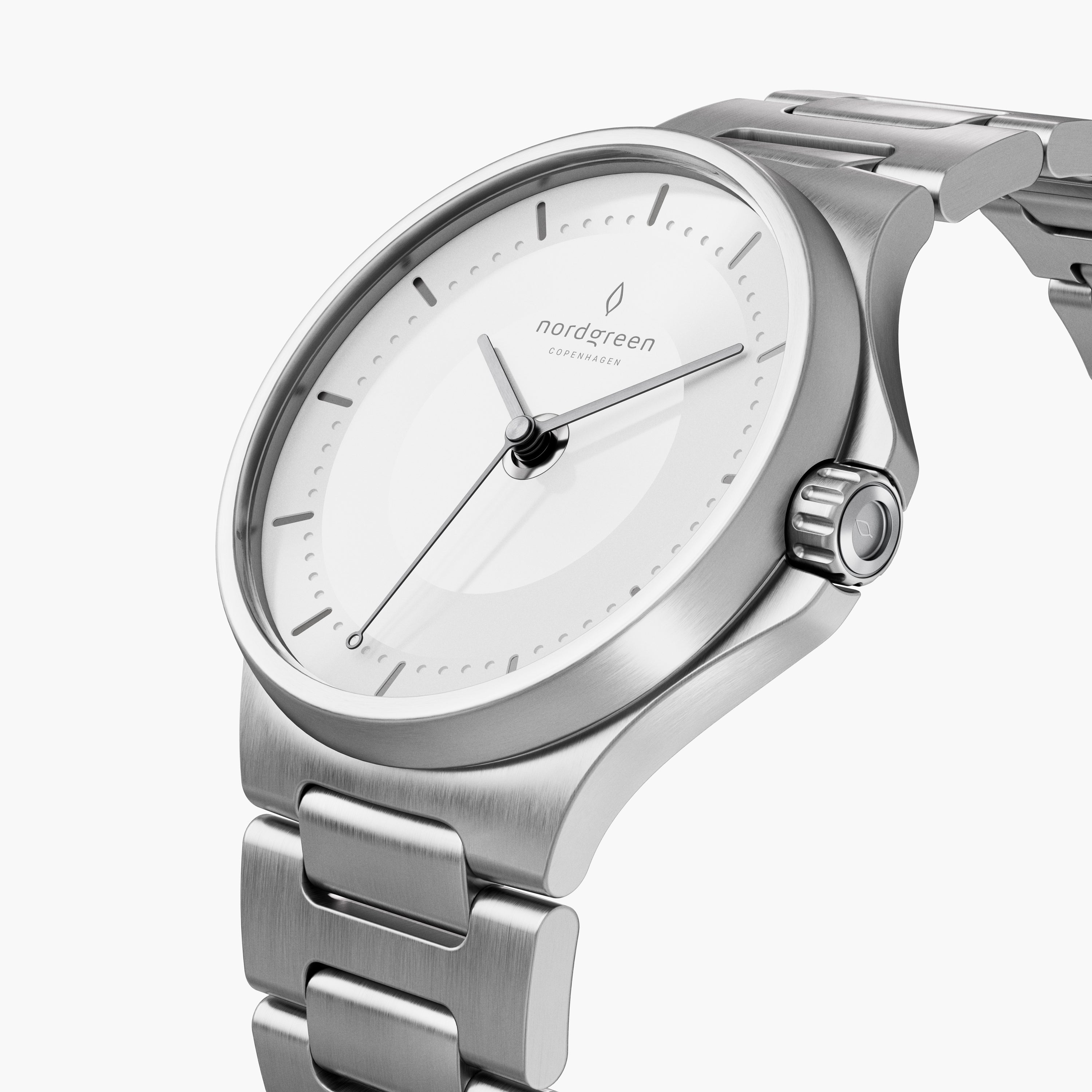 Succession- 35MM Silver Rose Gold Sunray dial – Nordgreen IN