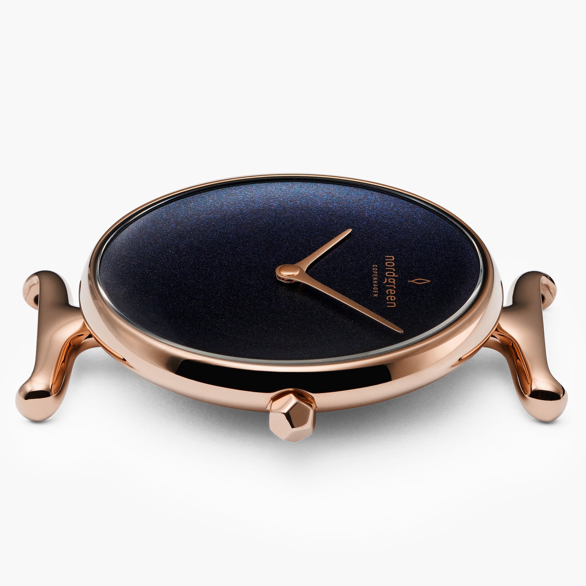 Unika - BUNDLE Rainbow Black Dial Rose Gold | 5-Link / Black Leather / Brown Leather Straps